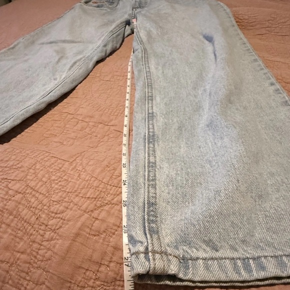 Y2K Empyre Jeans Mens 32 Light Blue Denim Skate Streetwear Baggy Fit Wide Leg - Picture 2 of 9